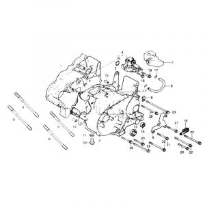 Crankcases / Oil pump Honda MT50