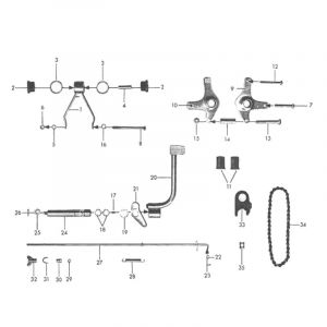 Engine mounting / Brake parts Zundapp 517