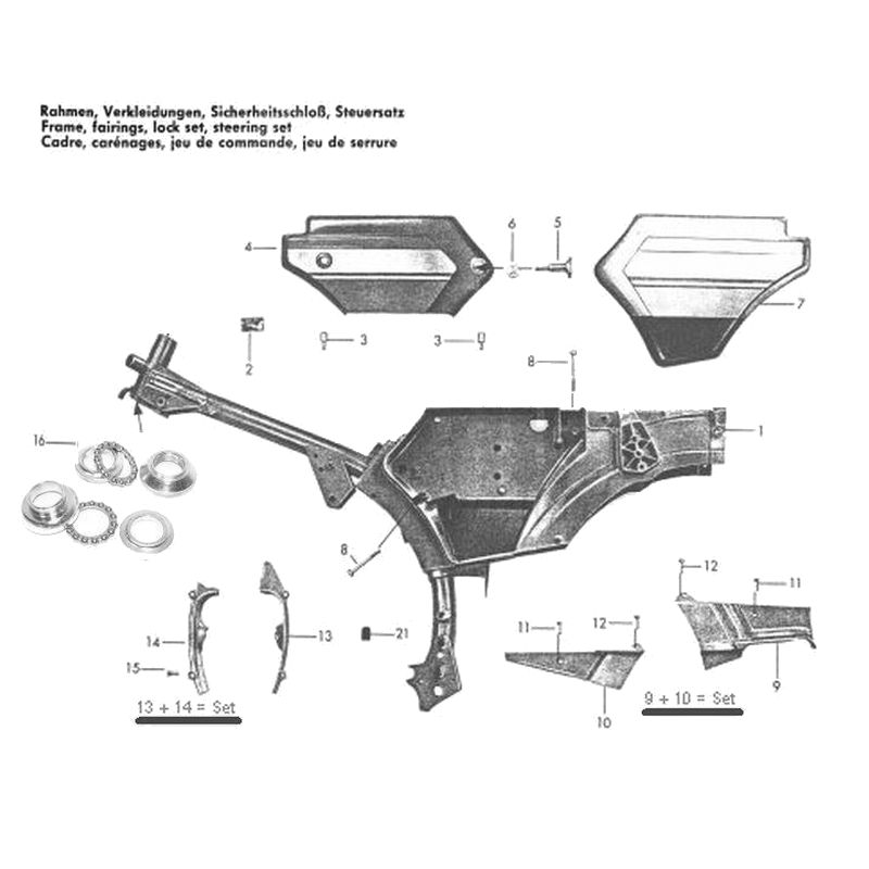 Frame Zundapp 517 - JMPB Parts