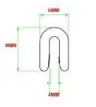 Chrome decorative strip 1 Meter