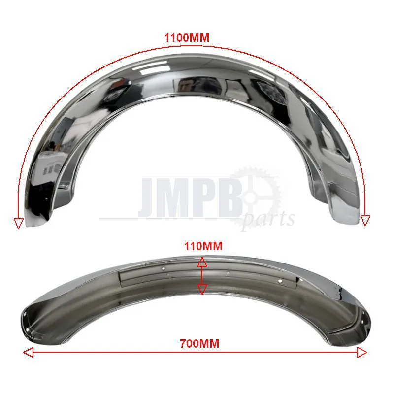 Rear Fender Zundapp KS125 Chrome - JMPB Parts