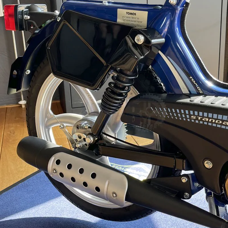 Side panel set Puch Rider Macho 2-Speed / Tomos Black - JMPB Parts