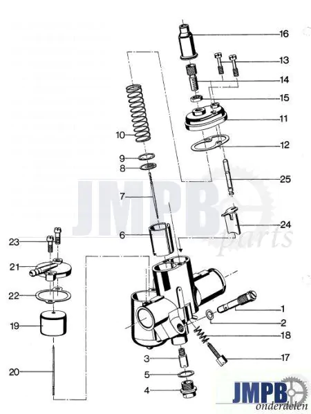 Exploded view | Bing 17MM Zundapp - JMPB Parts
