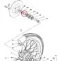 Spacer Front wheel Right Yamaha FS1 DX