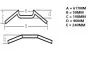 Handlebar M-Model Fehling LM2 Chrome