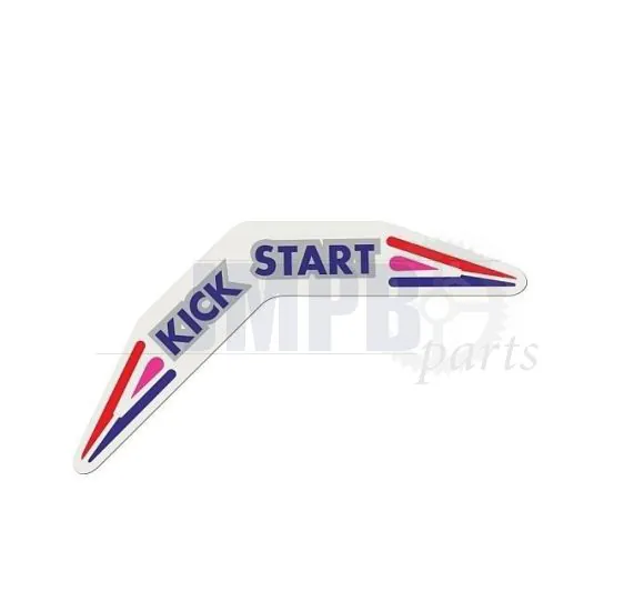 Sticker Kickstart Tomos A3 Red/Purple/Blue
