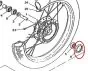 Seal Front wheel Yamaha FS1/DT Left