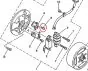 Bolt for mounting Contacts Yamaha FS1/DT