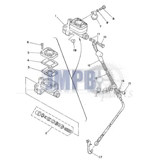 Brake pump Yamaha FS1 DX