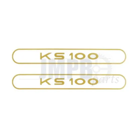 Stickerset Tank Zundapp KS100 Gold