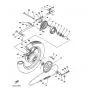 Rear wheel Yamaha DT50MX