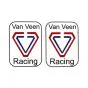 Stickerset "Van Veen Racing" Rectangle