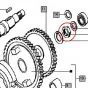 Nut M14 Main axle Tomos