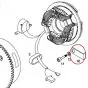 Bracket for ignition wires Tomos