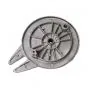 Brake anchor plate Zundapp 517 Rear 150MM