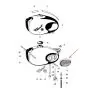 Knee rubber set Kreidler Egg-Tank Creme