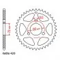 Rear sprocket 40 Teeth Honda MT/MB/MTX-SH