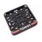 Sticker License plate holder Wide Tomos Red/Black