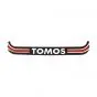 Sticker License plate holder Wide Tomos Red/Black