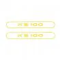 Stickerset Tank Zundapp KS100 Yellow