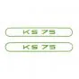 Stickerset Tank Zundapp KS75 Green