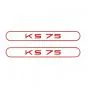 Stickerset Tank Zundapp KS75 Red