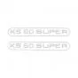 Stickerset Tank Zundapp KS50 Super White
