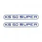 Stickerset Tank Zundapp KS50 Super Blue