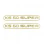Stickerset Tank Zundapp KS50 Super Gold