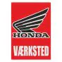 Vaerksted Sticker Honda Danish