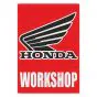 Workshop Sticker Honda English