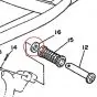 Ring between Footrest rubber Yamaha FS1/DT