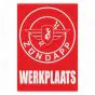 Werkplaats Sticker Zundapp Red Dutch