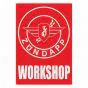 Workshop Sticker Zundapp Red English