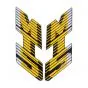 Stickerset Tank Honda MT5 88/89 Yellow/Black