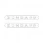 Stickerset Tank Zundapp Word White