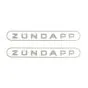 Stickerset Tank Zundapp Word Grey