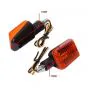 Flasher set Universal Short Black Rectangle