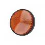 Reflector Orange Round 60MM M6 Bolt - Wide Edge