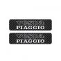 Tank stickers Vespa Piaggio Carbon/White