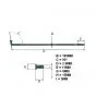 Spokes set Galvanized 2.9 X 185MM