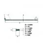 Spokes set Galvanized 2.9 X 190MM