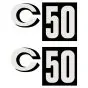 Stickerset Zundapp C50 Black Patch