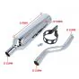 Exhaust Silencer Chrome Honda MT Biturbo