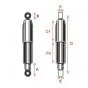 Shock absorbers Yamaha FS1 Closed chrome