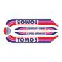 Stickerset Tomos A3 Old Model Red/Purple/Blue
