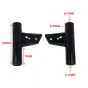 Headlight hooks Puch Monza Black