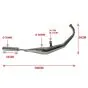Exhaust Honda MT Below Chrome