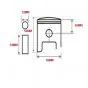 Piston 38.99MM Zundapp L-Ring
