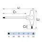 Unior T-Handle Ball-end hexagonal screwdriver 10MM